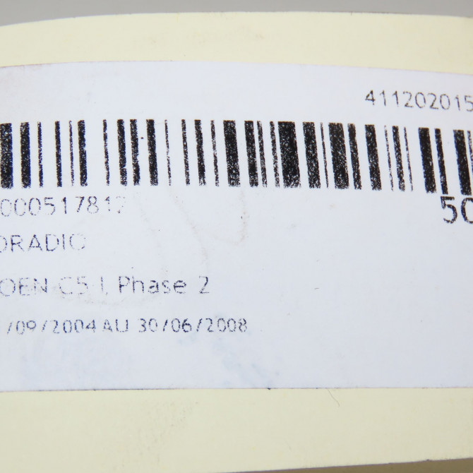 Autoradio occasion CITROEN C5 I Phase 2 09-2004->06-2008 6564V1 6