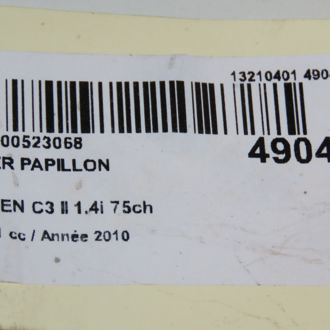 Boitier papillon occasion CITROEN C3 II Phase 1 11-2009->02-2013 1.4i 75ch 163667 6