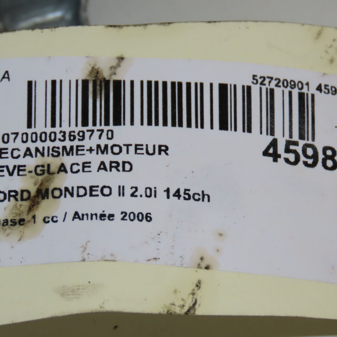 Mecanisme+moteur leve-glace ard occasion FORD MONDEO II Phase 1 09-2000->06-2007 2.0i 145ch 1320873 6