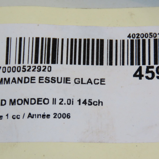 Commande essuie glace occasion FORD MONDEO II Phase 1 09-2000->06-2007 2.0i 145ch 1357436 5