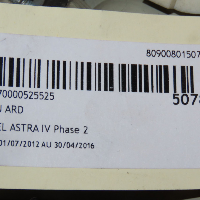 Feu arrière droit occasion OPEL ASTRA IV ASTRA IV Phase 2 2012-07-01->2016-04-30 13319948 5