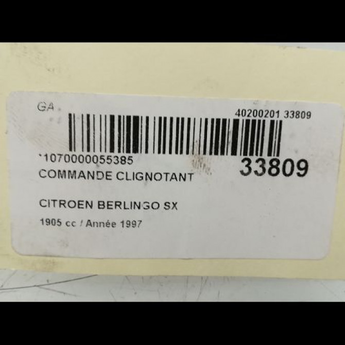 Commande clignotant occasion CITROEN BERLINGO I Phase 2 11-2002->10-2010 625369 5