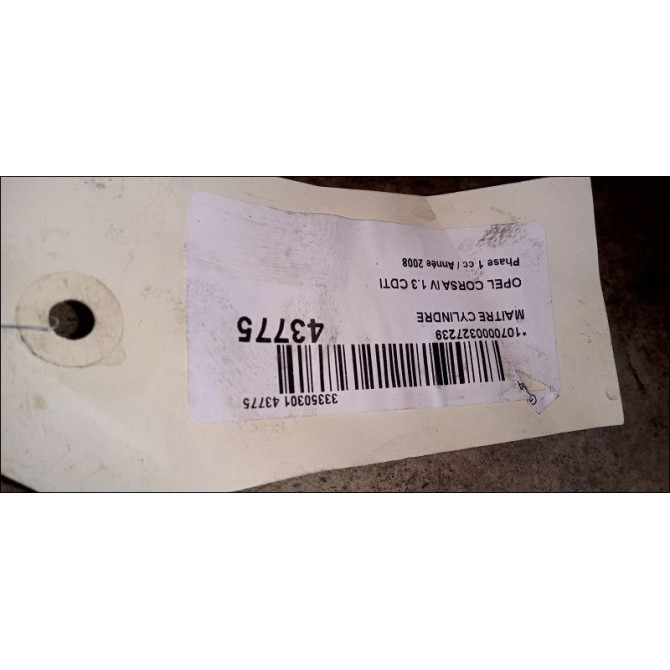 Maitre cylindre occasion OPEL CORSA IV Phase 1 09-2006->12-2010 1.3 CDTI 75ch 93189743 3