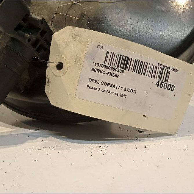 Servo-frein occasion OPEL CORSA IV Phase 2 01-2011->03-2015 1.3 CDTI 75ch 95521512 2