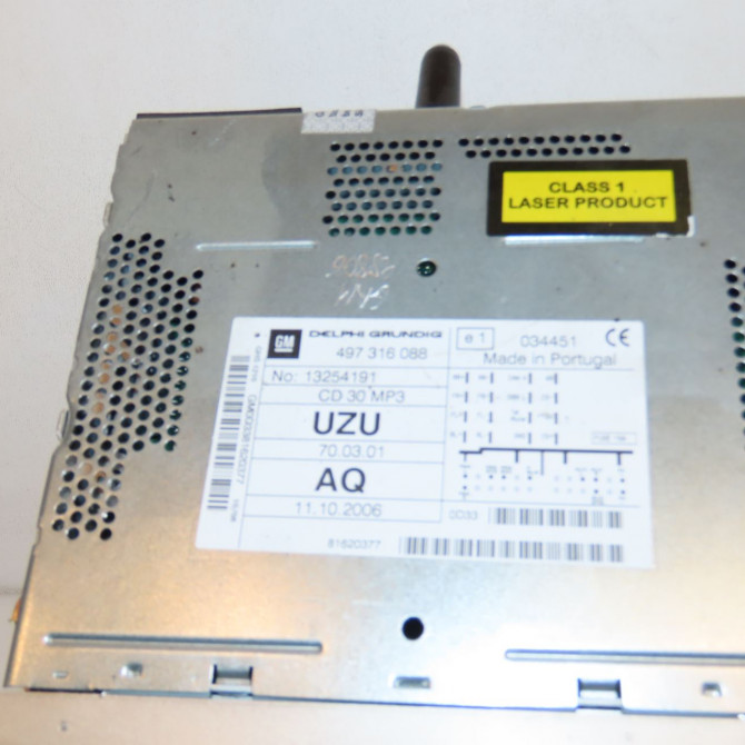 Autoradio occasion OPEL CORSA IV Phase 1 09-2006->12-2010 1.3 CDTI 90ch 93169198 3