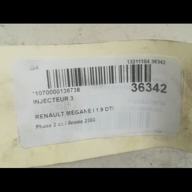 occasion RENAULT MEGANE I Phase 2 03-1999->06-2003 1.9 DTI 7700112880 3