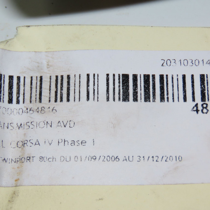 Transmission avant droite occasion OPEL CORSA IV Phase 1 09-2006->12-2010 1.2 TWINPORT 80ch 1677185280 6