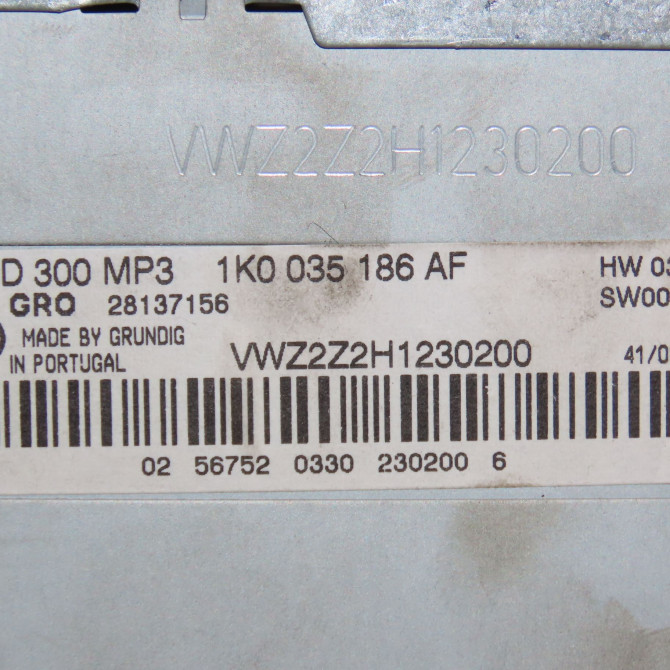 Autoradio occasion VOLKSWAGEN CADDY III Phase 1 03-2004->07-2010 1.9 TDI 105ch 1K0057186PX 3