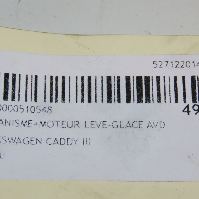 Mecanisme + moteur lève-glace avant droit occasion VOLKSWAGEN CADDY III Phase 1 03-2004->07-2010 1.9 TDI 105ch 2K1837730L 5