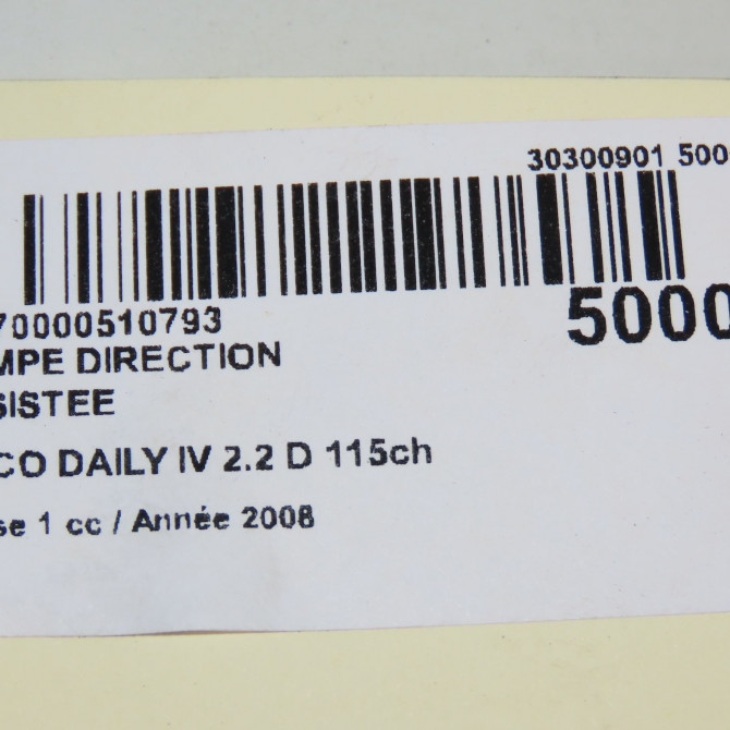 Pompe direction assistee occasion IVECO DAILY IV phase 1 04-2006->04-2009 2.2 D 115ch 504385414 5