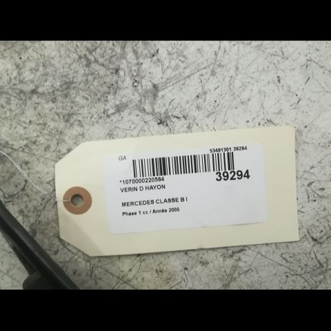 Verin droit hayon occasion MERCEDES CLASSE B I Phase 1 06-2005->04-2008 B200CDI 140ch 1699800864 2