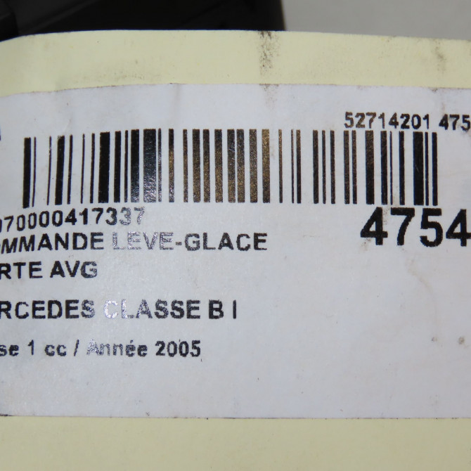 Commande lève-glace porte avant gauche occasion MERCEDES CLASSE B I Phase 1 06-2005->04-2008 B200CDI 140ch 4