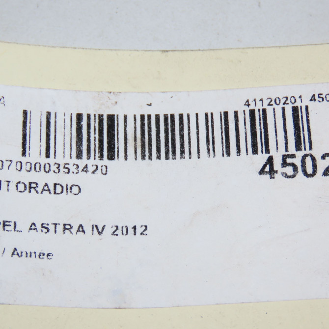 Autoradio occasion OPEL ASTRA IV 84046061 8