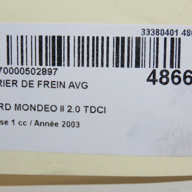 Etrier de frein avant gauche occasion FORD MONDEO II Phase 1 09-2000->06-2007 2.0 TDCI 130ch 2218067 6