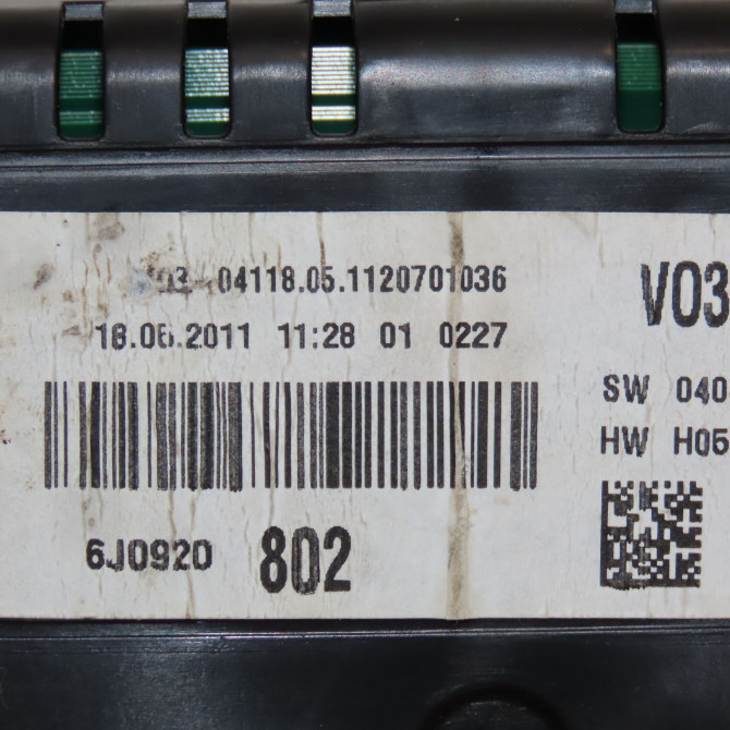 Compteur occasion SEAT IBIZA IV Phase 1 05-2008->01-2012 1.4i 16v 6J0920802X 3