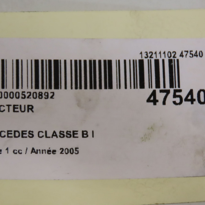 Injecteur occasion MERCEDES CLASSE B I Phase 1 06-2005->04-2008 B200CDI 140ch 5