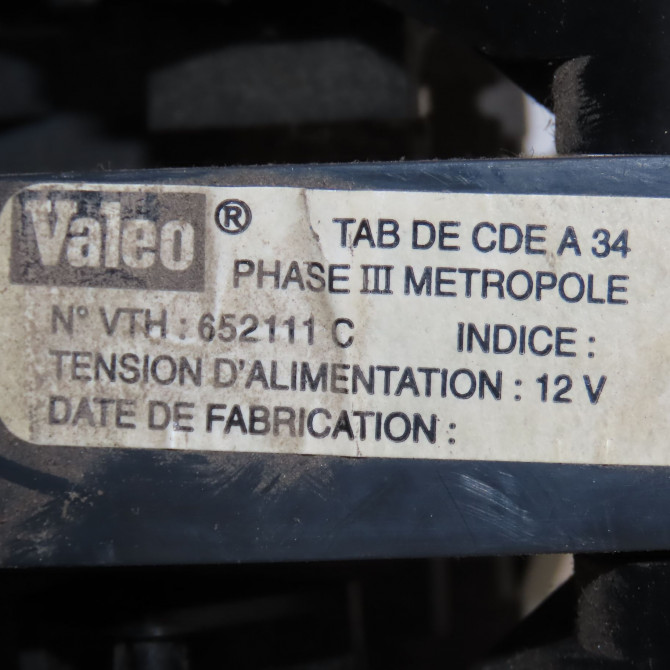 Commande de chauffage occasion RENAULT EXPRESS Phase 2 09-1994->09-1997 1.9 D 55ch 7701040161 4