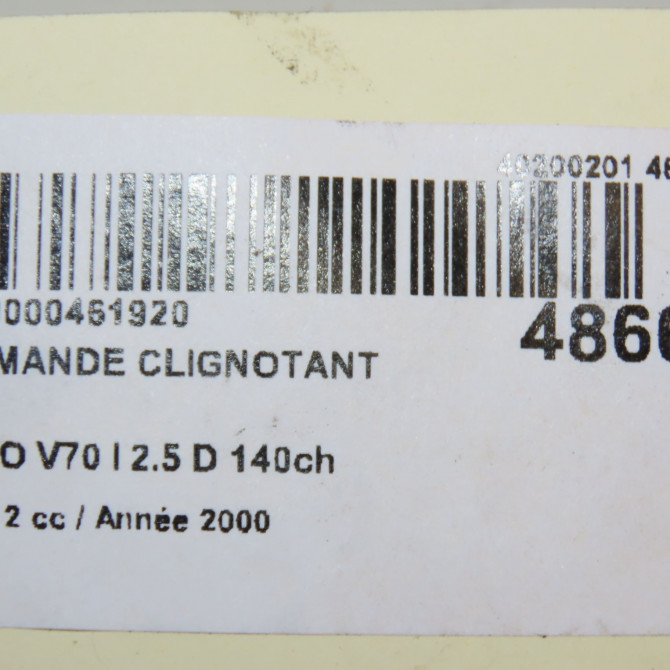 Commande clignotant occasion VOLVO V70 I Phase 2 02-2000->06-2004 2.5 D 140ch 9162455 4