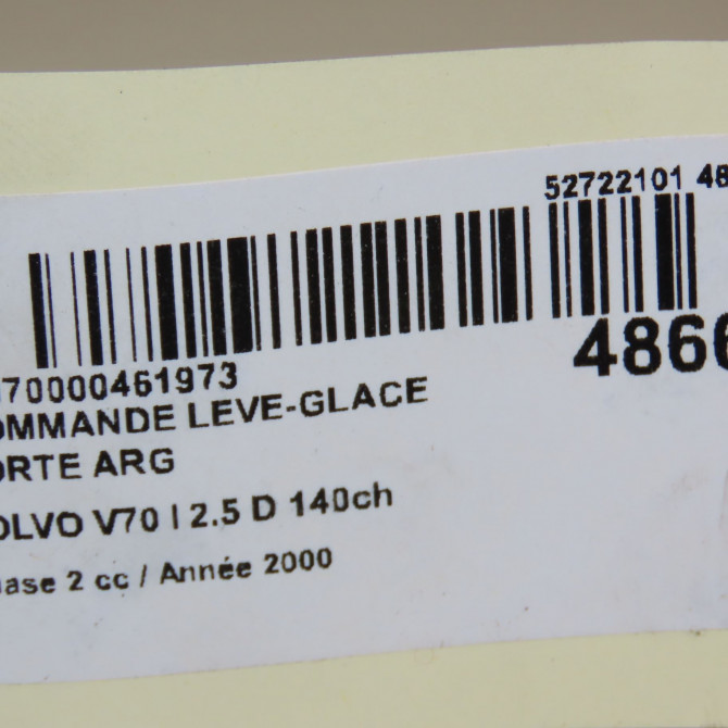 Commande leve-glace porte arrière gauche occasion VOLVO V70 I Phase 2 02-2000->06-2004 2.5 D 140ch 4