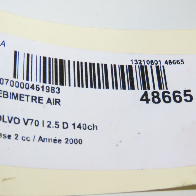 Debimetre air occasion VOLVO V70 I Phase 2 02-2000->06-2004 2.5 D 140ch 5