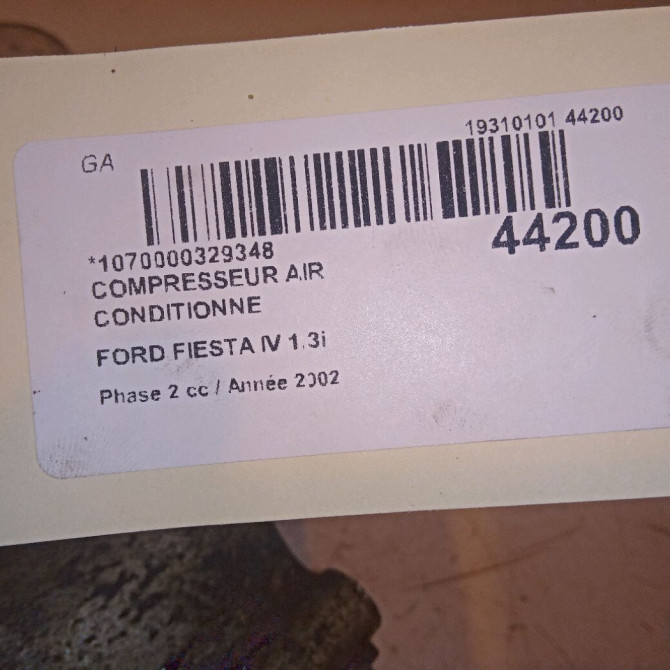 Compresseur air conditionne occasion FORD FIESTA IV Phase 2 09-1999->09-2002 1.3i 1828202 6