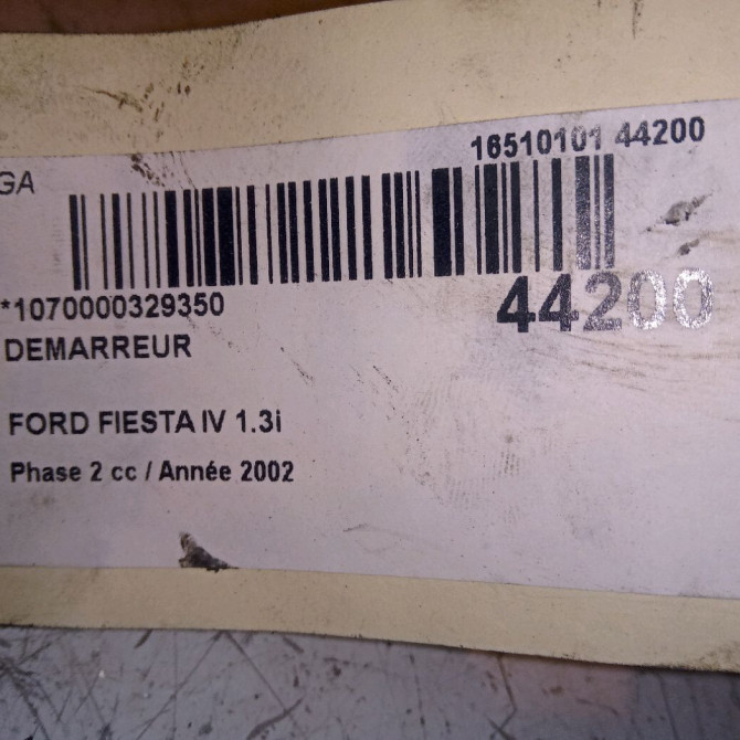 Démarreur occasion FORD FIESTA IV Phase 2 09-1999->09-2002 1.3i 1416226 5