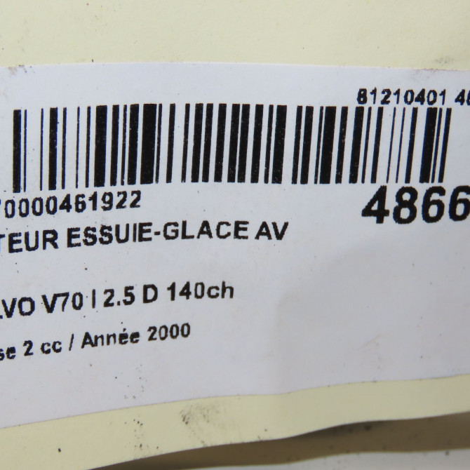 Moteur essuie-glace avant occasion VOLVO V70 I Phase 2 02-2000->06-2004 2.5 D 140ch 9169321 5
