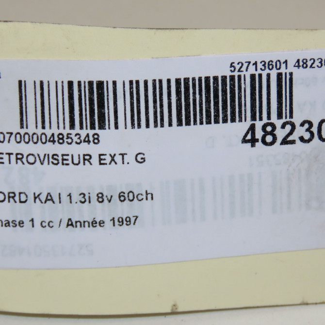Retroviseur exterieur gauche occasion FORD KA I Phase 1 10-1996->10-2008 1.3i 8v 60ch 1131503 5