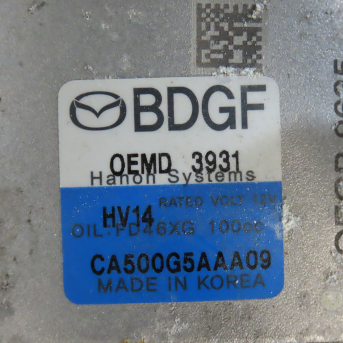 Compresseur air conditionne occasion MAZDA BDGF61450 3