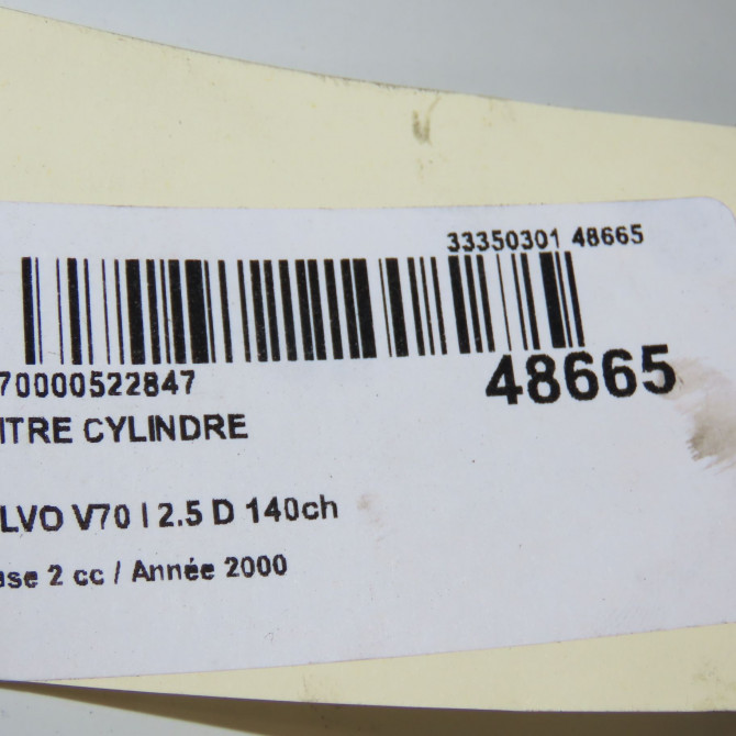 Maitre cylindre occasion VOLVO V70 I Phase 2 02-2000->06-2004 2.5 D 140ch 8602305 4