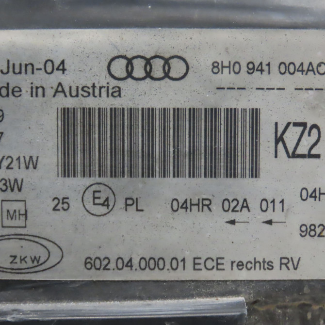 Phare droit occasion AUDI A4 II Phase 1 01-2001->11-2004 6