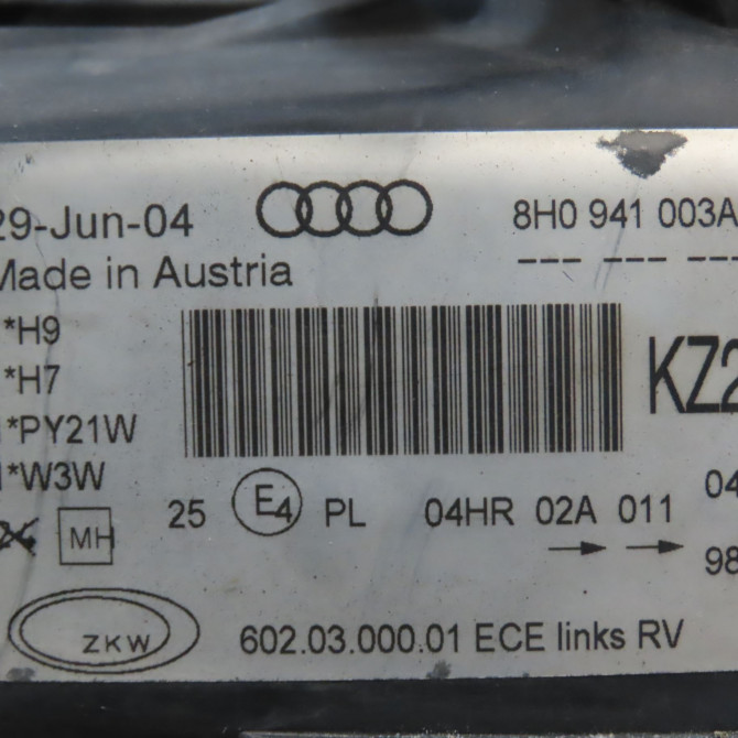 Phare gauche occasion AUDI A4 II Phase 1 01-2001->11-2004 4