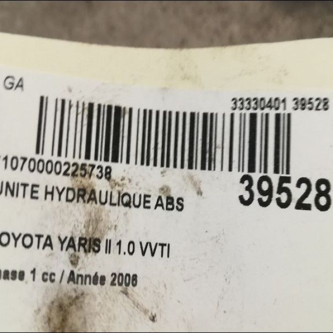 Unité hydraulique ABS occasion TOYOTA YARIS II Phase 1 12-2005->11-2009 1.0 VVTI 440500D041 3