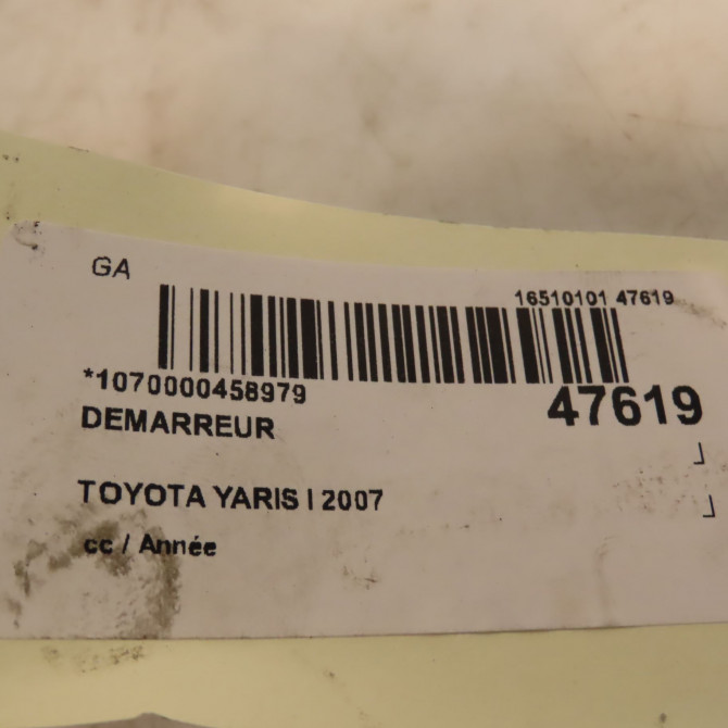 Démarreur occasion TOYOTA YARIS I 281000J05084 3