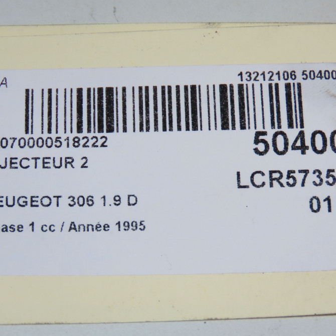 occasion PEUGEOT 306 Phase 1 09-1994->03-1997 1.9 D 3