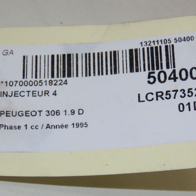 occasion PEUGEOT 306 Phase 1 09-1994->03-1997 1.9 D 3