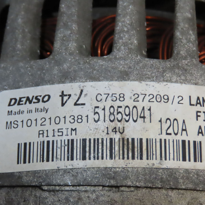 Alternateur occasion FIAT 500 II 500 II Phase 1 2007-07-01->2016-03-31 1.2i 69ch 71797006 6