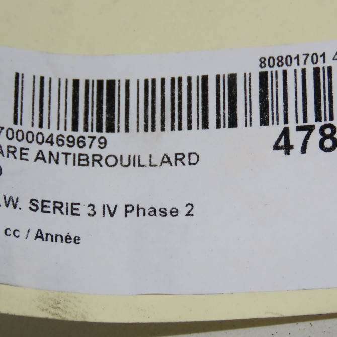 Phare antibrouillard avant droit occasion B.M.W. SERIE 3 IV Phase 2 09-2001->03-2005 63177894018 5