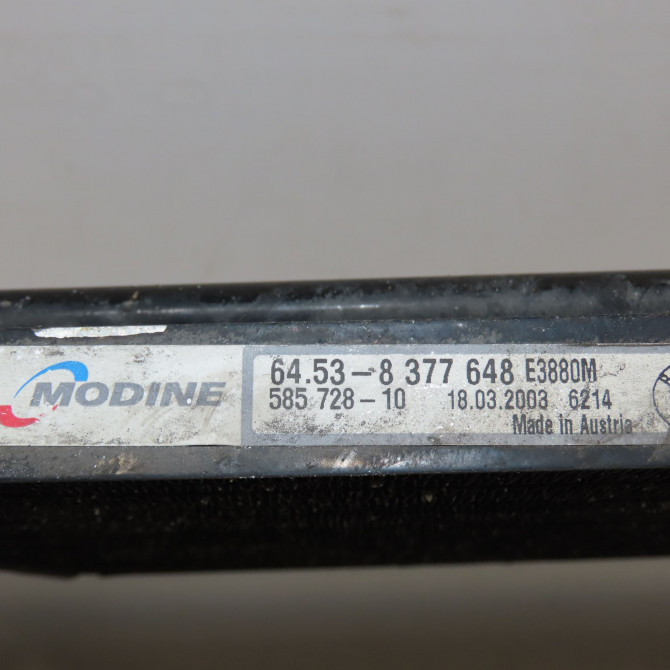 Condenseur clim occasion B.M.W. SERIE 3 IV Phase 2 09-2001->03-2005 64538377648 3