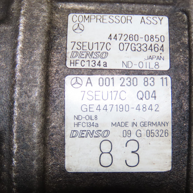 Compresseur air conditionne occasion MERCEDES CLASSE ML II phase 1 03-2005->09-2008 320 CDI 224ch 4