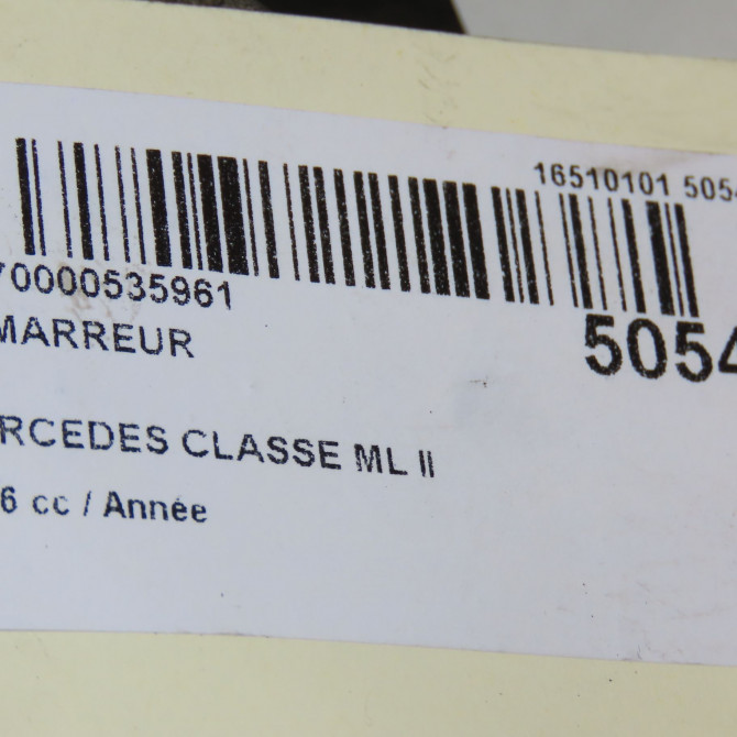 Démarreur occasion MERCEDES CLASSE ML II phase 1 03-2005->09-2008 320 CDI 224ch 7
