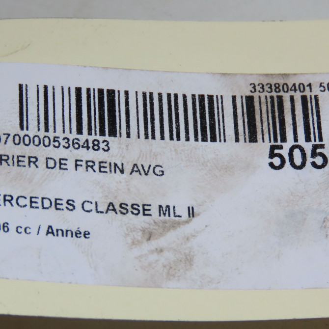 Etrier de frein avant gauche occasion MERCEDES CLASSE ML II phase 1 03-2005->09-2008 320 CDI 224ch 6