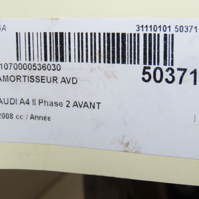 Amortisseur avant droit occasion AUDI A4 II Phase 2 AVANT 09-2004->04-2008 8K0413031CG 7