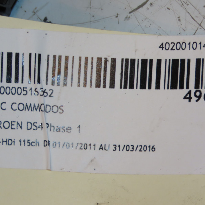 Bloc commodos occasion CITROEN DS4 Phase 1 01-2011->03-2016 1.6 e-HDi 115ch 98199434ZD 4
