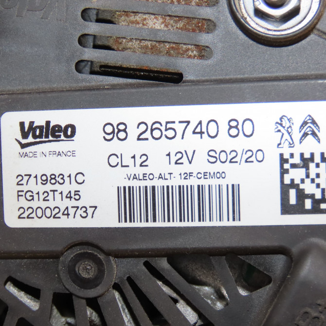 Alternateur occasion PEUGEOT 308 II Phase 1 04-1995->04-1999 1.2 PureTech 110ch 7