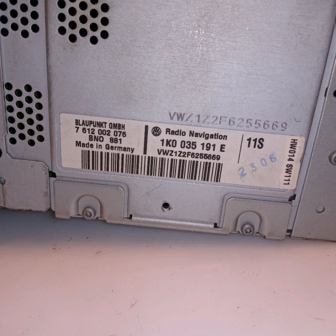 Autoradio occasion VOLKSWAGEN TOURAN I Phase 1 03-2003->12-2006 1.9 TDI 105ch 3