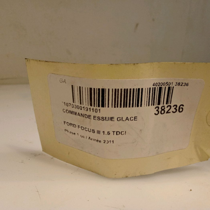 Commande essuie glace occasion FORD FOCUS III Phase 1 01-2011->04-2015 1.6 TDCI 115ch 1900224 4