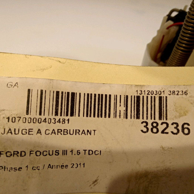 Jauge a carburant occasion FORD FOCUS III Phase 1 01-2011->04-2015 1.6 TDCI 115ch 1851450 4