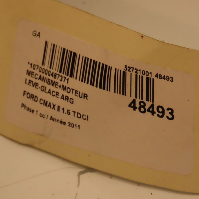 Mecanisme+moteur leve-glace arg occasion FORD CMAX II Phase 1 09-2010->09-2015 1.6 TDCI 115ch 1884440 3
