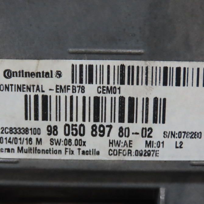 Autoradio occasion CITROEN C4 GRAND PICASSO II Phase 1 04-2013->... 1.6 e-HDi 115ch 7